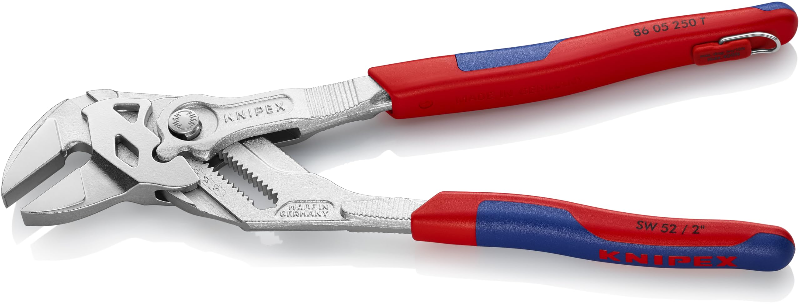 KNIPEX 86 05 250 T BKA, 10 in. Pliers Wrench-Tethered Ready